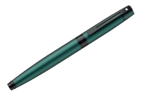 Sheaffer 300 Matte Green Pen with Contrating Black PVD Trims and Matching Pouch gift Set Sheaffer