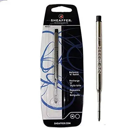 3 PACK - Sheaffer K Ballpoint Pen Refill, Medium Point, Black Ink (SHF99335) by Sheaffer Sheaffer