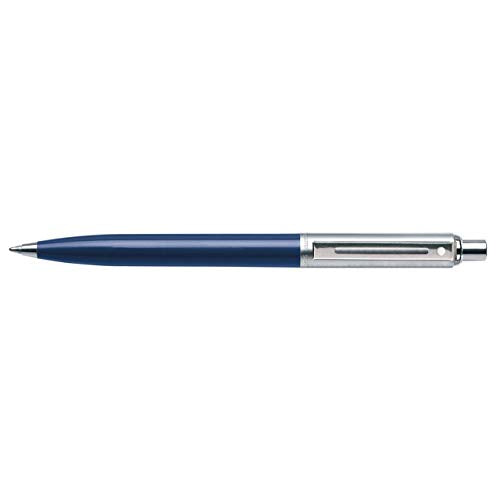 SHEAFFER E23217351CS Sentinel Brushed Chrome Cap Barrel Ballpoint Pen - Blue Sheaffer