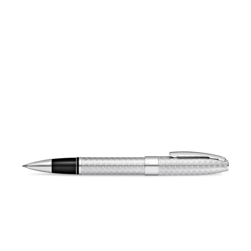 Sheaffer 9062 Legacy Engraved Chevron Pattern Rollerball Pen – Polished Chrome with Polished Chrome Trim Sheaffer