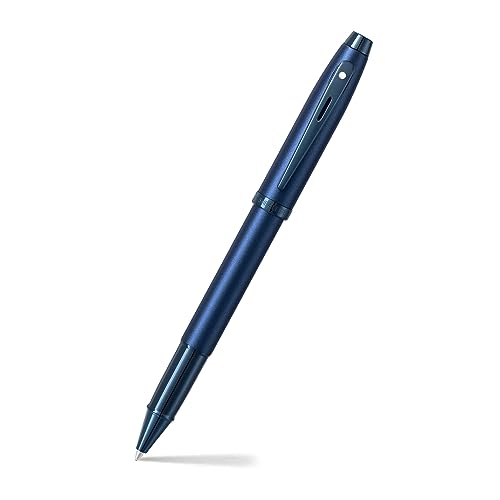 Sheaffer Gift 100 9371 Satin Blue with PVD Blue Trim Ballpoint Pen | Premium Blue Ball Pen | Premium Pen Gift Set - crosspenmall.com