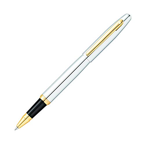 SHEAFFER VFM Chrome Rollerball Pen with Polished Gold-Tone Trim Sheaffer