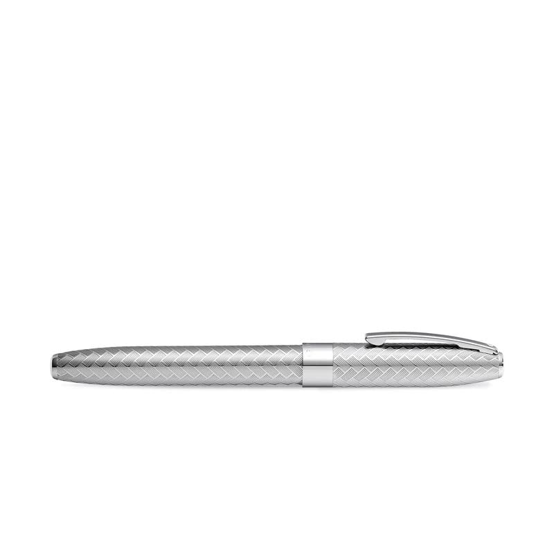 Sheaffer 9062 Legacy Engraved Chevron Pattern Rollerball Pen – Polished Chrome with Polished Chrome Trim Sheaffer