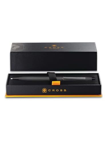 Cross Classic Century Refillable Ballpoint Pen, Medium Ballpen, Includes Premium Gift Box - Brushed Black Cross