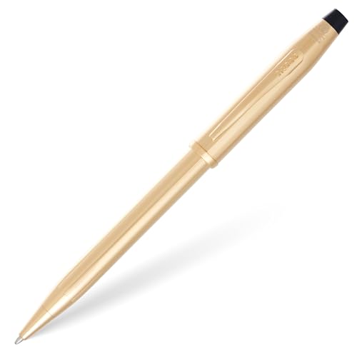 Cross Century II Refillable Ballpoint Pen, Medium Ballpen, Includes Premium Gift Box - 23KT Gold Plate Cross