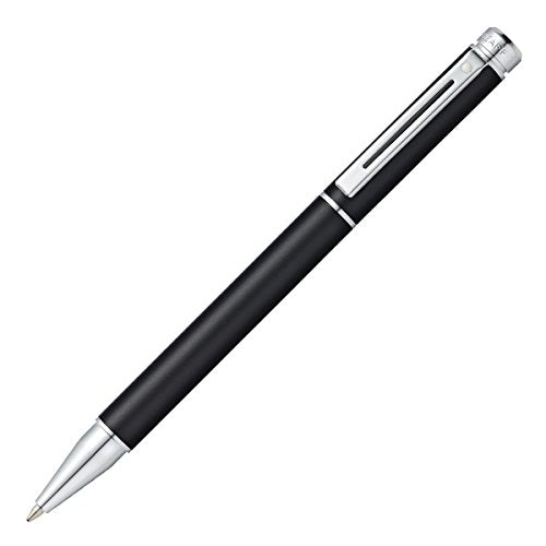 Sheaffer 200 Chrome Trim Ballpoint, Matte Metallic Black (E2915251) - crosspenmall.com