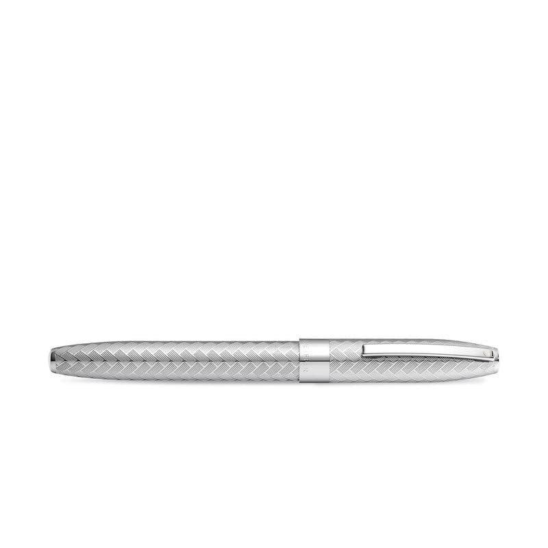 Sheaffer 9062 Legacy Engraved Chevron Pattern Rollerball Pen – Polished Chrome with Polished Chrome Trim Sheaffer