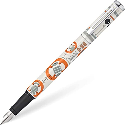 Sheaffer Star Wars BB-8 with BB-8 themed design and authentic character details, Polished appointments Medium Stainless Steel nib Fountain Pen Sheaffer