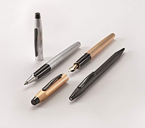 Cross Classic Century Refillable Ballpoint Pen, Medium Ballpen, Includes Premium Gift Box - Brushed Black Cross