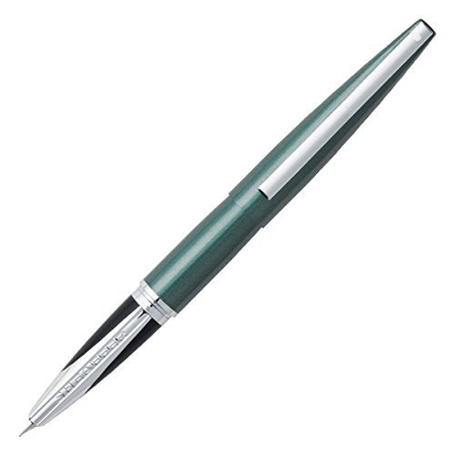 Sheaffer Taranis, Forest Green, Chrome Trim, Fountain Pen: Medium Nib (E0944653-PB2) by Sheaffer Sheaffer