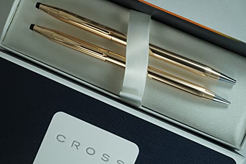 Cross Classic Century Made in the USA 14k Gold Filled/Rolled Gold Ball Pen and 0.5MM Pencil. This is quality at its Best from Lincoln Rhode Island, USA Cross