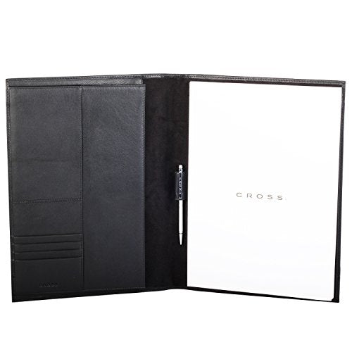 Cross Nylon and Genuine Leather Padfolio/Portfolio Folder - A4 Size Document Organizer & Business Card Holder/Pen Holder Cross