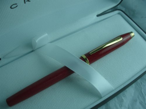 Cross Century ll Cinnabar Red Rolling ball and 23k Gold Appointments Pen [ Made in USA] Cross