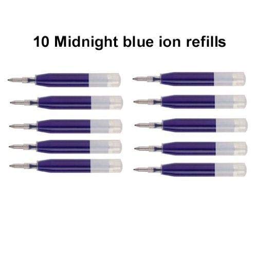 10 Intrepid Gel Ink Refill [Bulk Packing] for Cross ion and Sheaffer Ion Pen. Black Gel Ink Intrepid