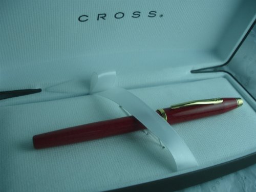 Cross Century ll Cinnabar Red Rolling ball and 23k Gold Appointments Pen [ Made in USA] Cross