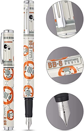 Sheaffer Star Wars BB-8 with BB-8 themed design and authentic character details, Polished appointments Medium Stainless Steel nib Fountain Pen Sheaffer