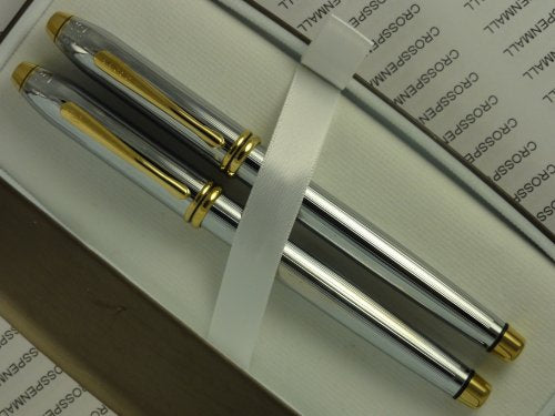 Cross Made in the USA Townsend Medalist Rollerball Pen and Medium nib Fountain Pen Combo by CROSS - crosspenmall.com