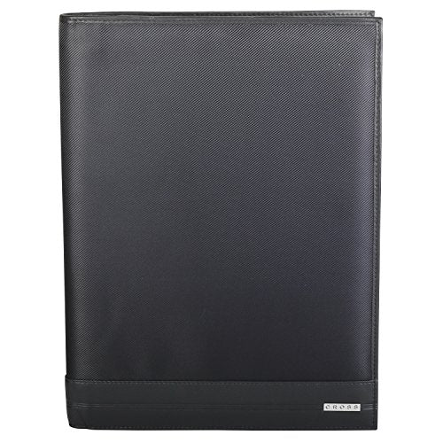 Cross Nylon and Genuine Leather Padfolio/Portfolio Folder - A4 Size Document Organizer & Business Card Holder/Pen Holder Cross