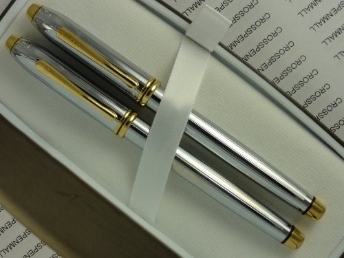 Cross Made in the USA Townsend Medalist Rollerball Pen and Medium nib Fountain Pen Combo by CROSS - crosspenmall.com