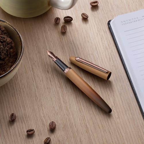 Sheaffer VFM 9428 Coffee Edition Matt Brown Fountain Pen with Regal Brown PVD Trims - Medium Sheaffer