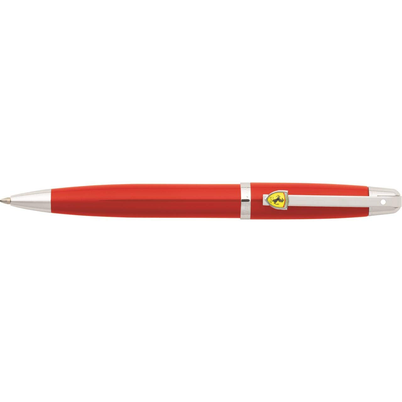 Sheaffer Ferrari 500 Series Chrome Plate Trim Ballpoint, Rosso Corsa (FE2950451) Sheaffer