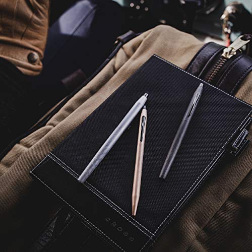 Cross Classic Century Refillable Ballpoint Pen, Medium Ballpen, Includes Premium Gift Box - Brushed Black Cross