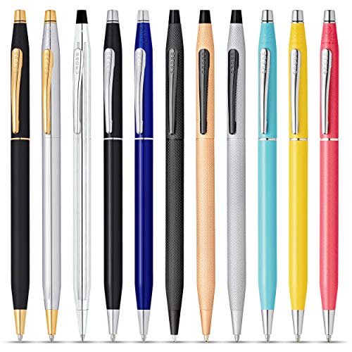 Cross Classic Century Refillable Ballpoint Pen, Medium Ballpen, Includes Premium Gift Box - Brushed Black Cross