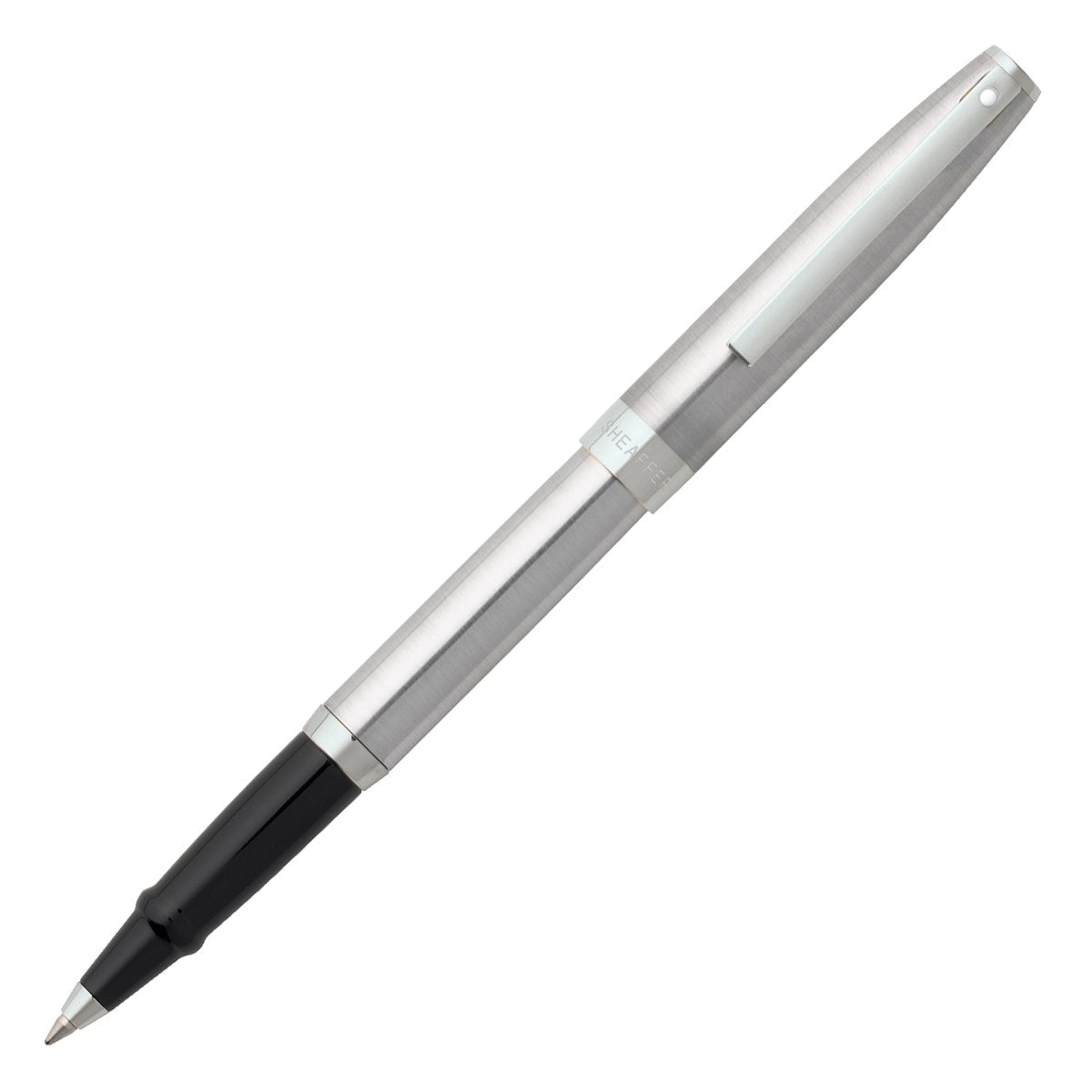 Sheaffer Sagaris Rollerball Pen, Brushed Chrome, Chrome Trim (E1947251) - crosspenmall.com