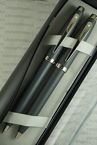 Sheaffer 100 Satin Matte Grey with Nickel appointments Pen and 0.7mm Pencil set. Sheaffer