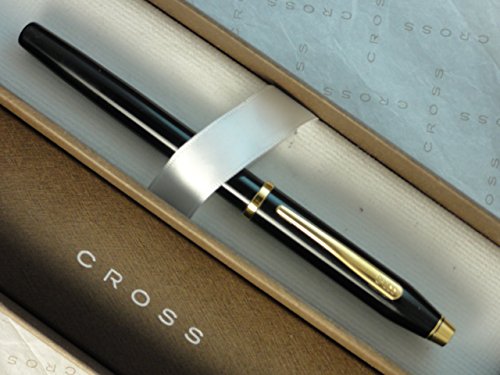 Cross Century II Made in The USA Black Lacquer and 23K Gold Appointment Rollerball Pen Very Rare My Store