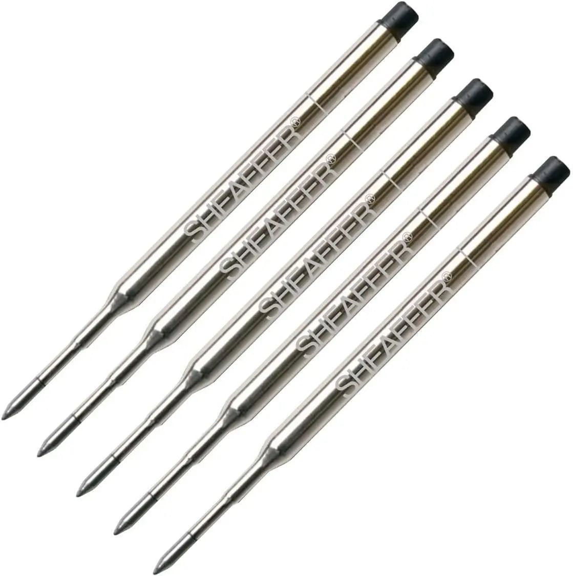 6 Sheaffer K Ballpoint Refills, Shelf Pack for Sheaffer Legacy, Prelude, Intensity, VFM, Sentinel,Sheaffer (100 and 300) Pens (Bulk Pack of 6/Pack) in Storage Tube (New Version) (Black (99335)) Sheaffer
