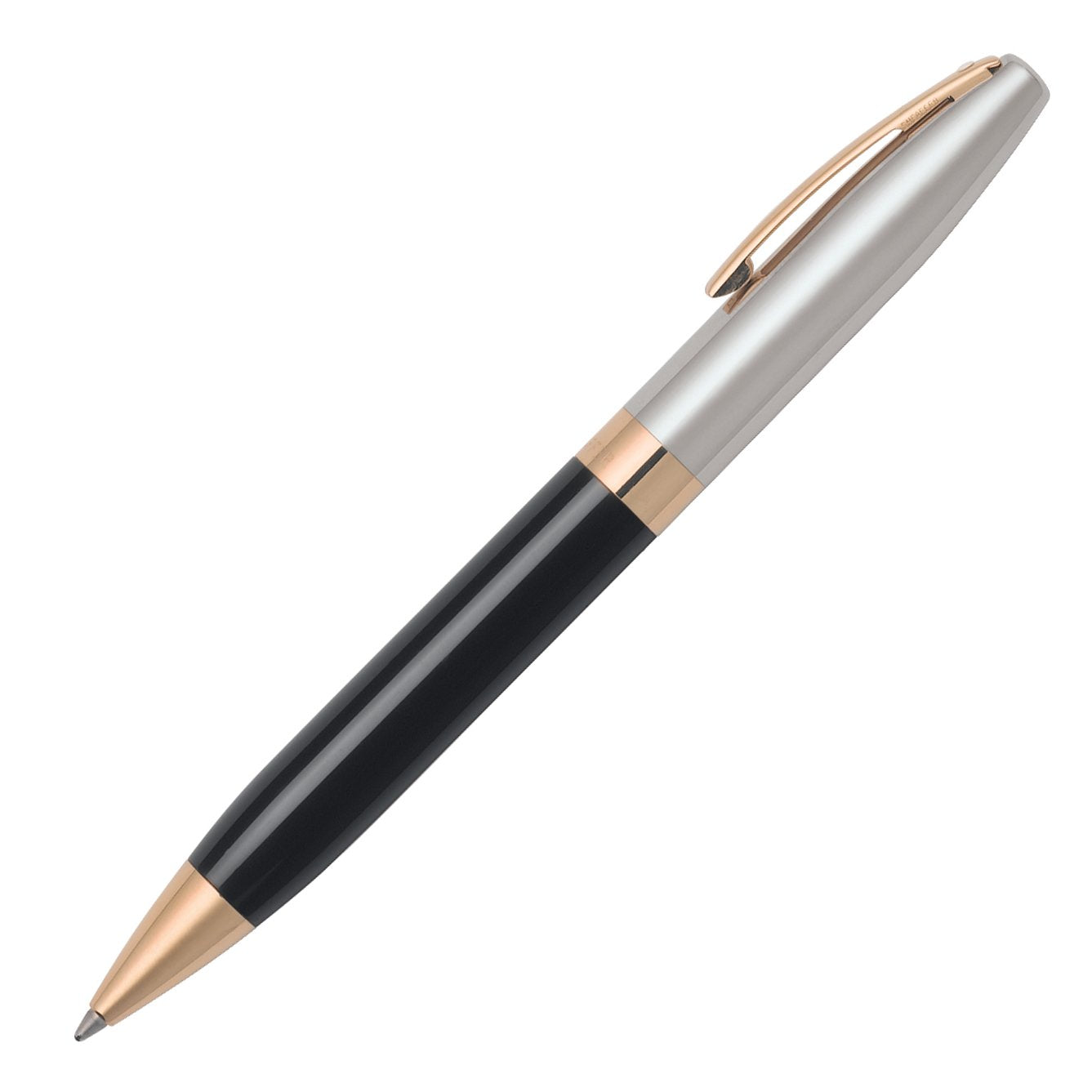 Sheaffer Legacy Heritage Ballpoint Pen, Black Lacquer Barrel, Polished Palladium Cap 22KT Gold Trim (E2903053) Sheaffer