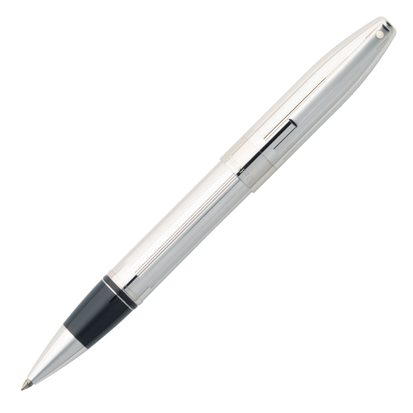 Sheaffer Legacy Heritage Rollerball Pen, Deep Cut Straight-Line Chase, Palladium Plate Trim (E1903551) Sheaffer