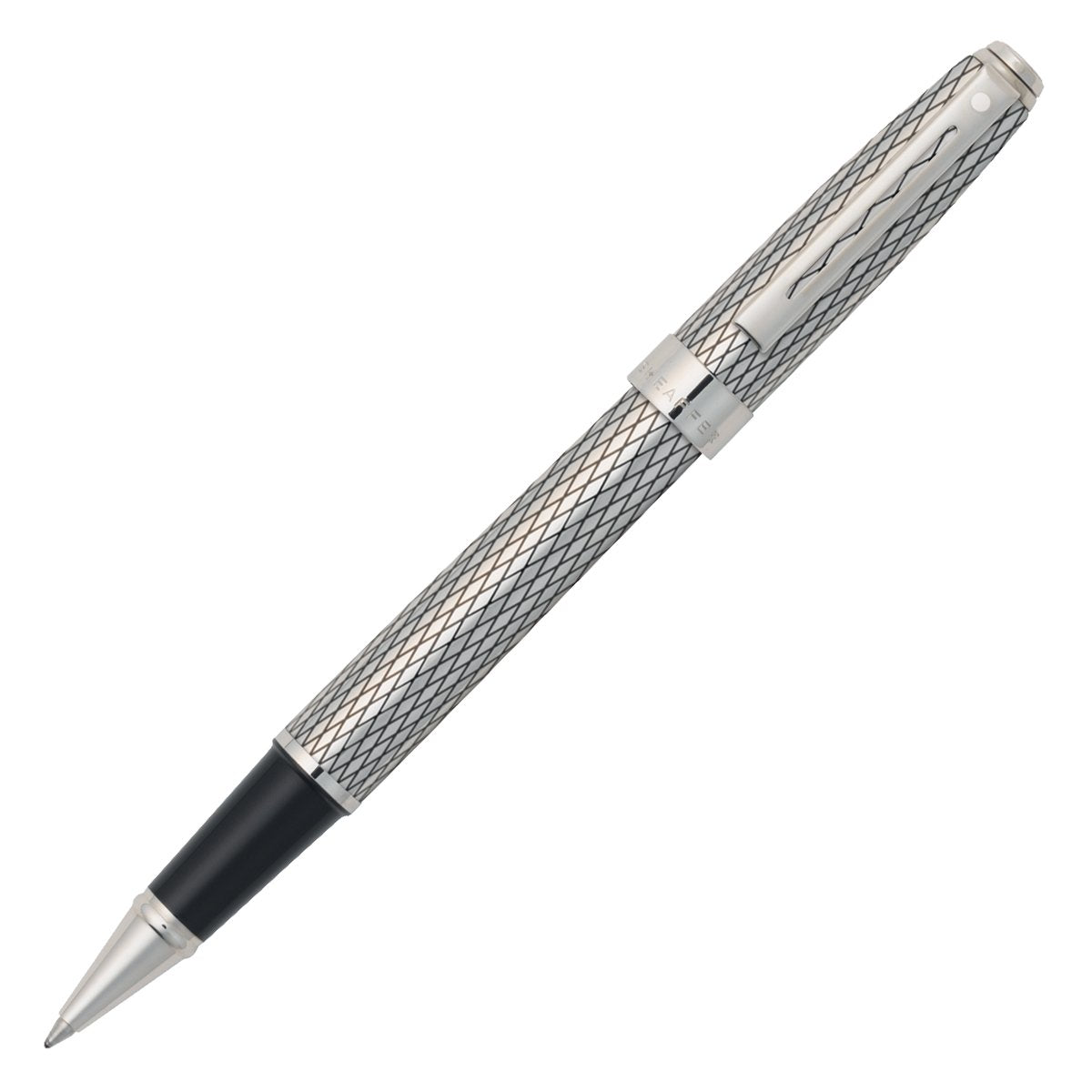 Sheaffer Prelude Signature Palladium Plate with Engraved Imperial Pattern Trim Roller ball (9169-1) - crosspenmall.com