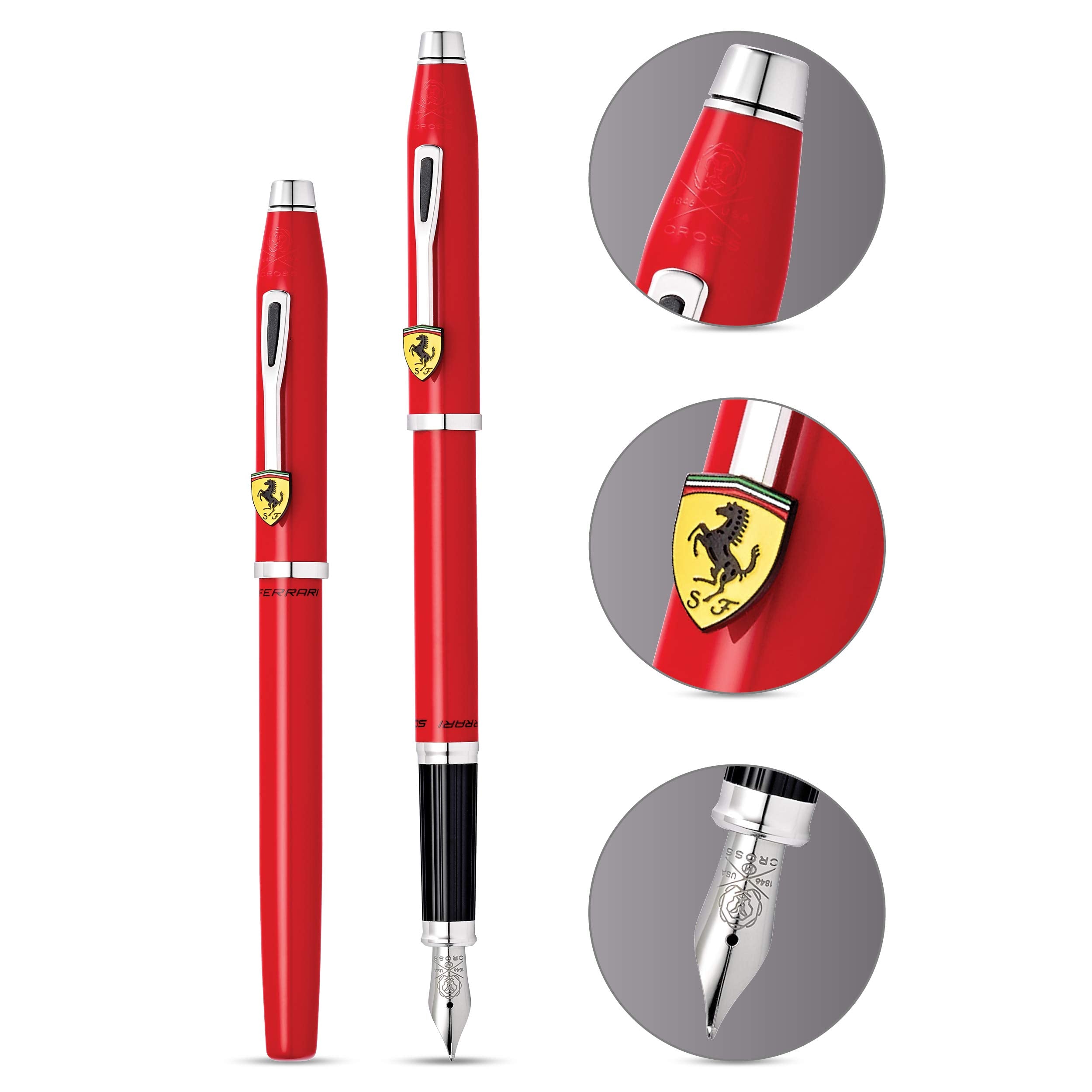 Cross Century II Fountain Pen ,Ferrari - Rosso Corsa Red Cross