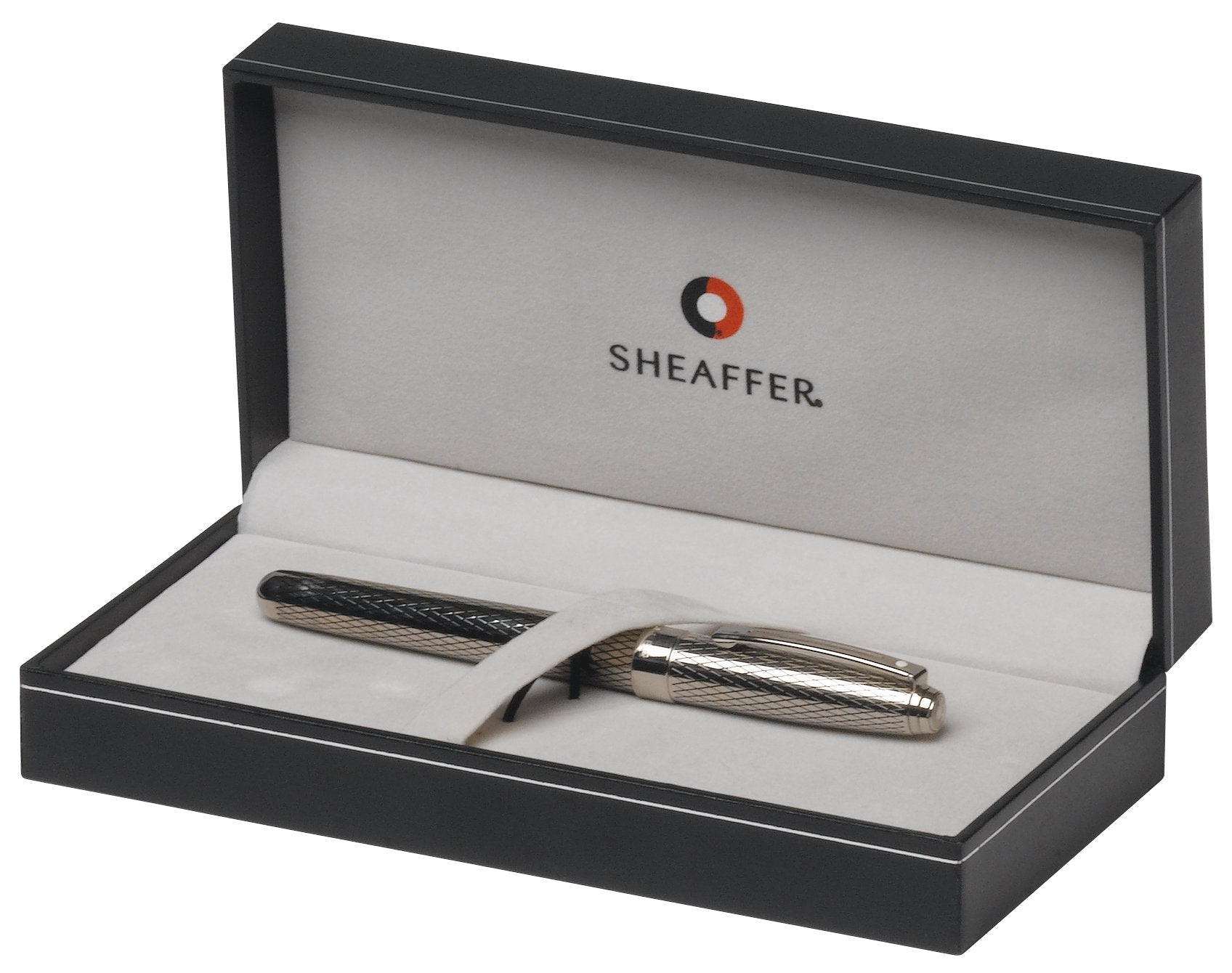 Sheaffer Prelude Signature Palladium Plate with Engraved Imperial Pattern Trim Roller ball (9169-1) - crosspenmall.com