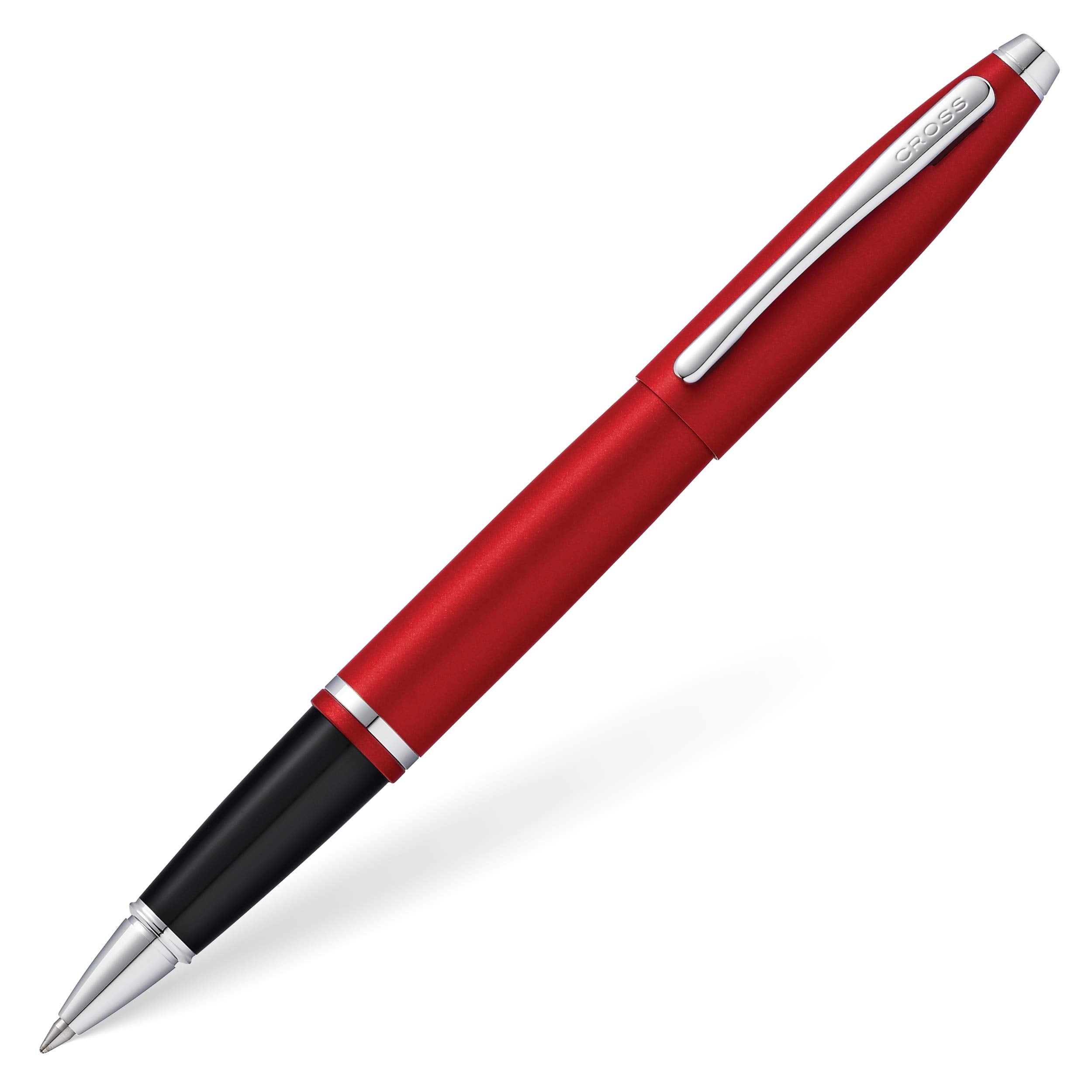 Cross Calais Refillable Gel Ink Rollerball Pen, Medium Rollerball, Includes Premium Gift Box - Matte Metallic Crimson Red - crosspenmall.com