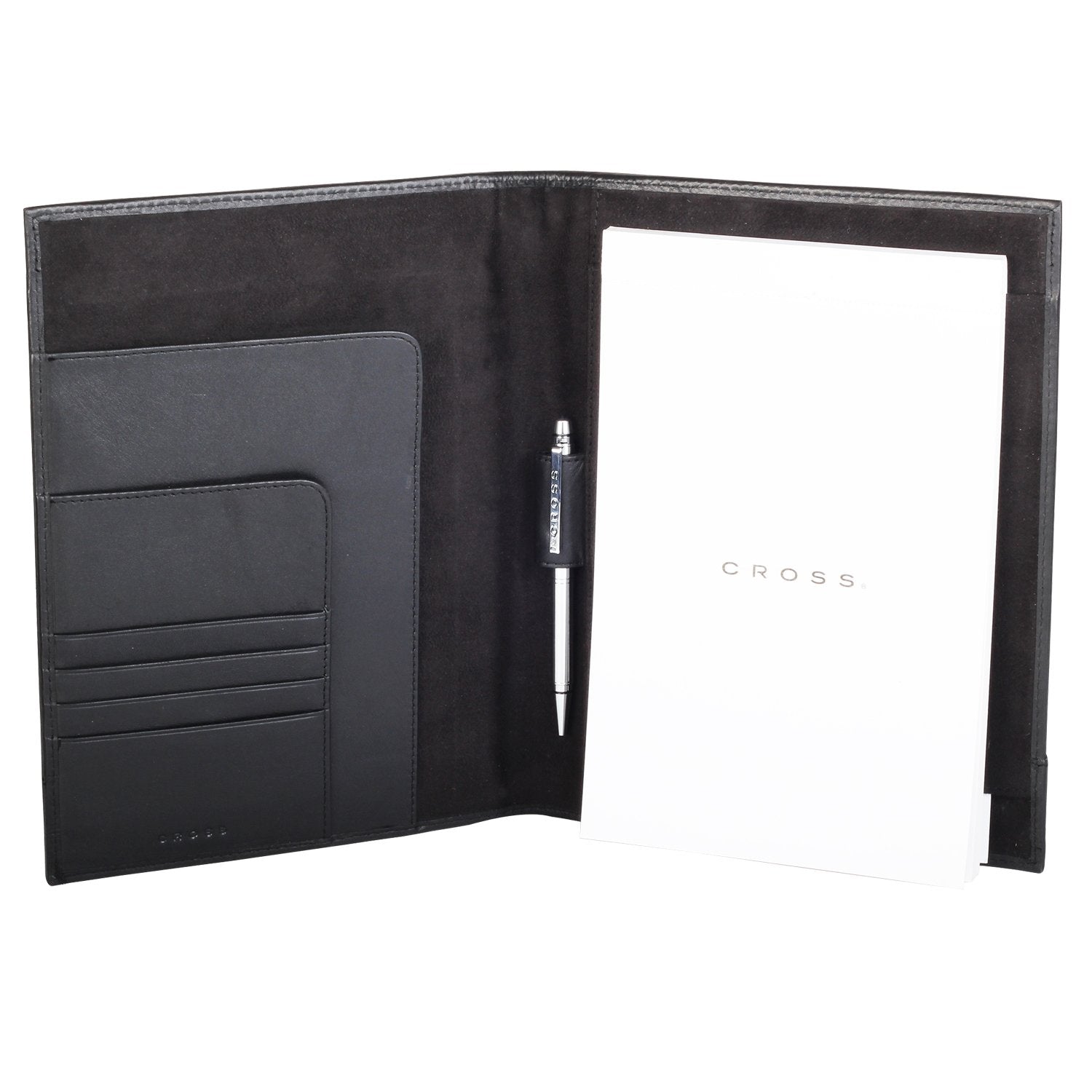 CROSS Men's Genuine Leather and Nylon Junior padfolio with Agenda Pen Classic Century - Black - AC018047-1 Cross