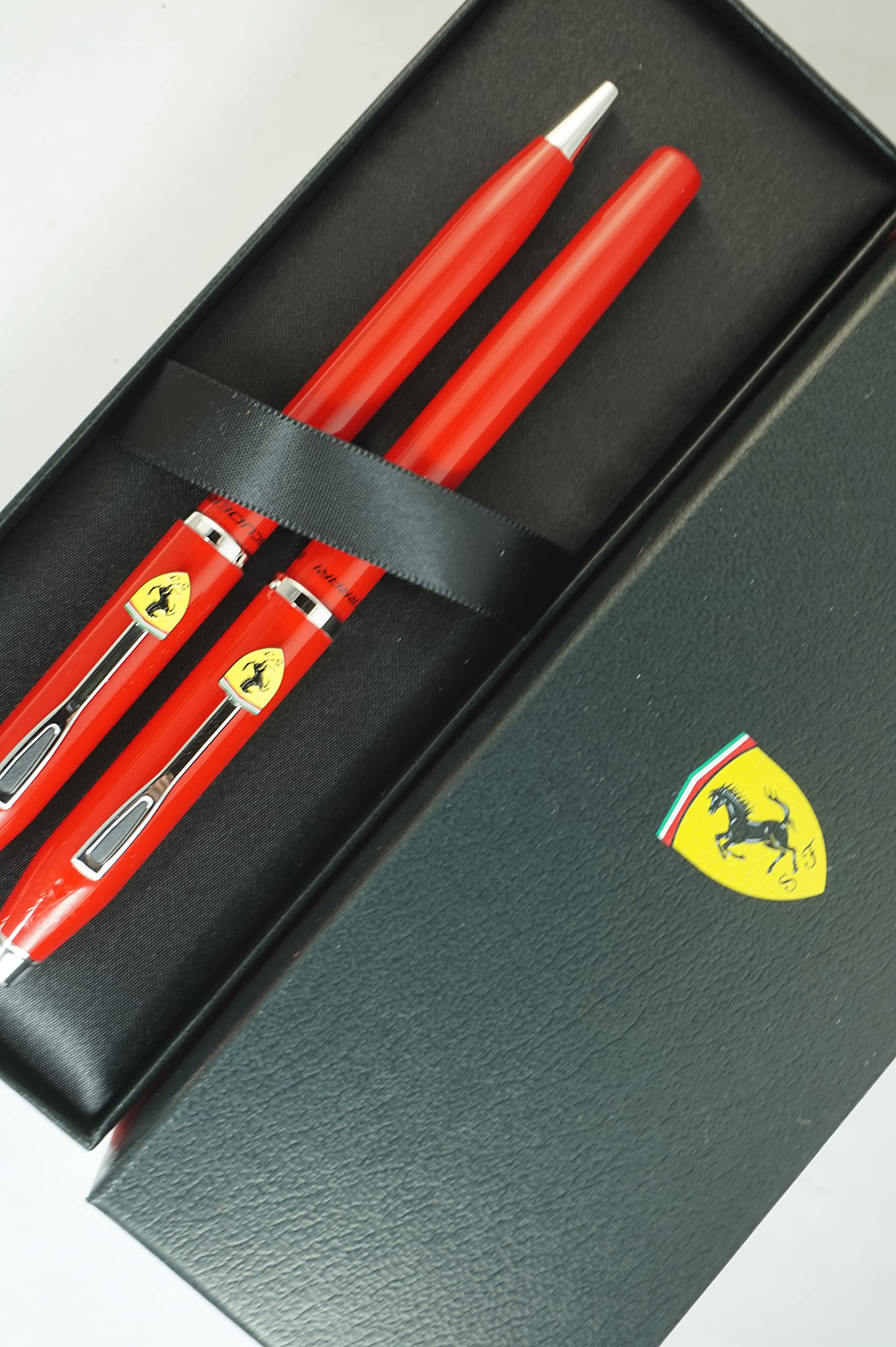 AT CROSS Century II Collection for Scuderia Ferrari - Glossy Rosso Corsa Red Proprietary Selectip Rollerball pen and Ballpoint pen set Cross