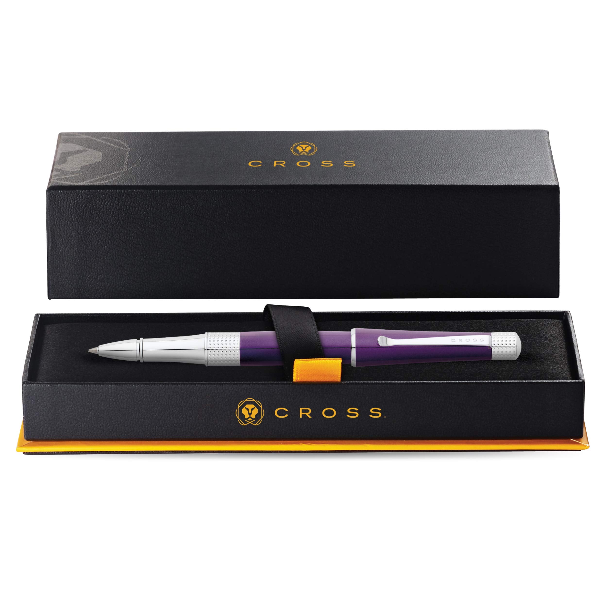 A. T. Cross Beverly Deep Purple Polish Gel Rollerball Rollerball Pen in Blister Packaging Medium Cross