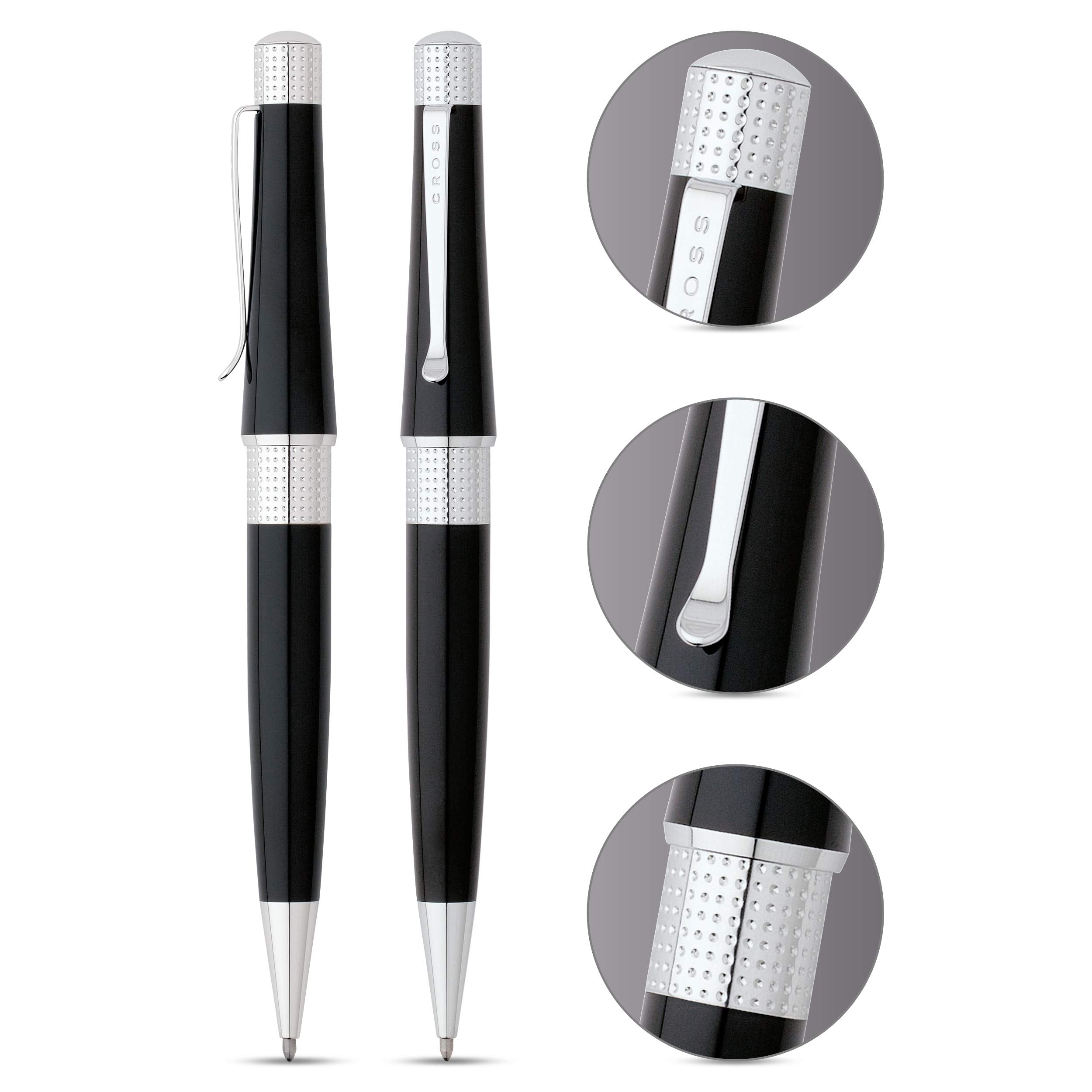 Cross Beverly Black Lacquer Ball Pen Cross