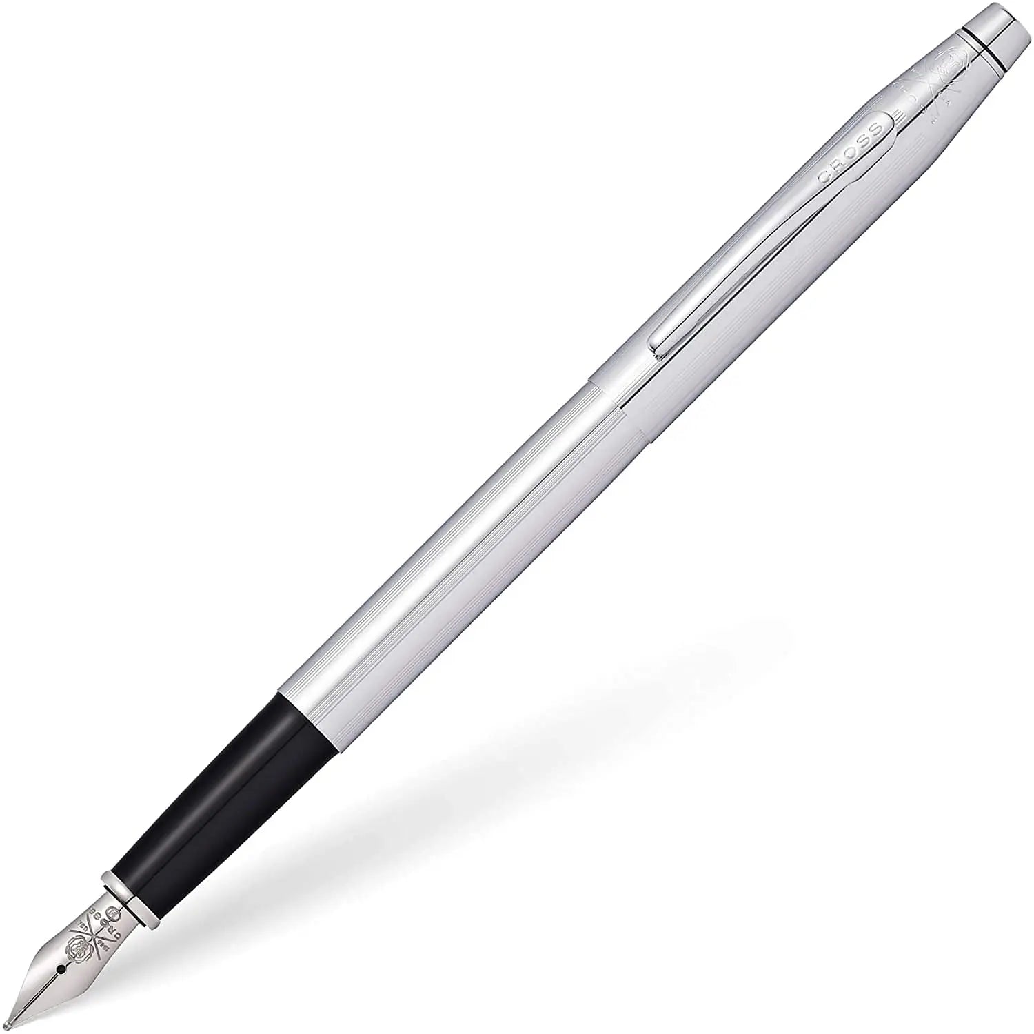 A.T. Cross Classic Century Lustrous Chrome Fountain Pen with Medium Stainless Steel nib (AT0086-108MSC) Cross