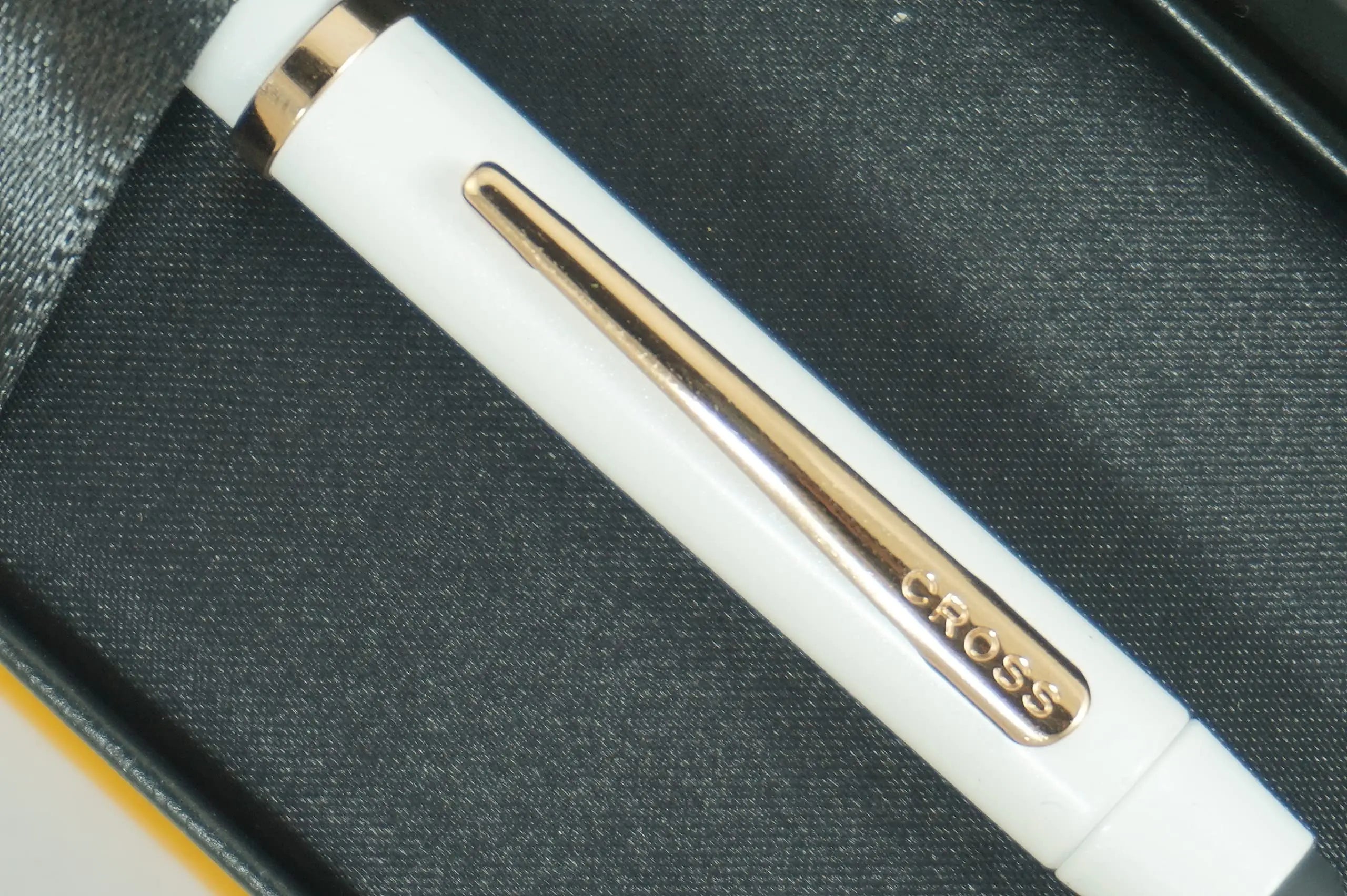 A.T. Cross Limited Edition Tech3+ Pearlescent Stormy White and 23KT Gold Appointments Multi-function Pen - 0.5 MM Lead Size Pencil, Black Ink Refill, and Red Ink Refill in One Pen. Cross