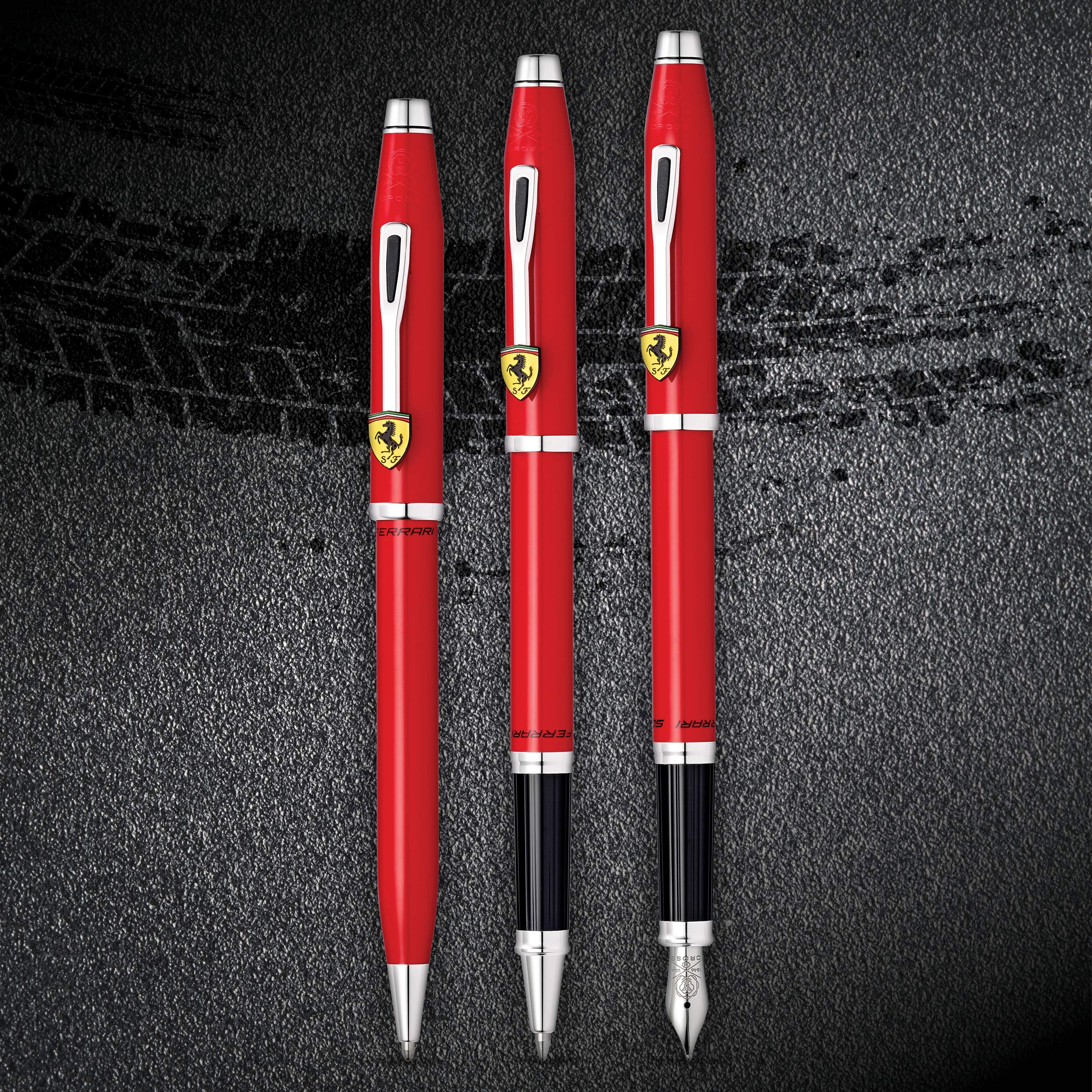 Cross Century II Fountain Pen ,Ferrari - Rosso Corsa Red Cross