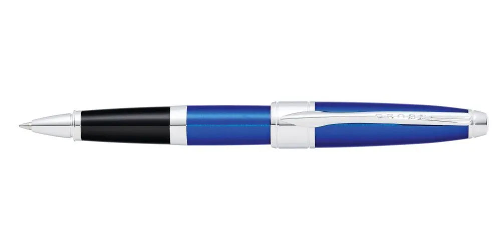 Apogee Translucent Blue Lacquer Rollerball Pen Cross