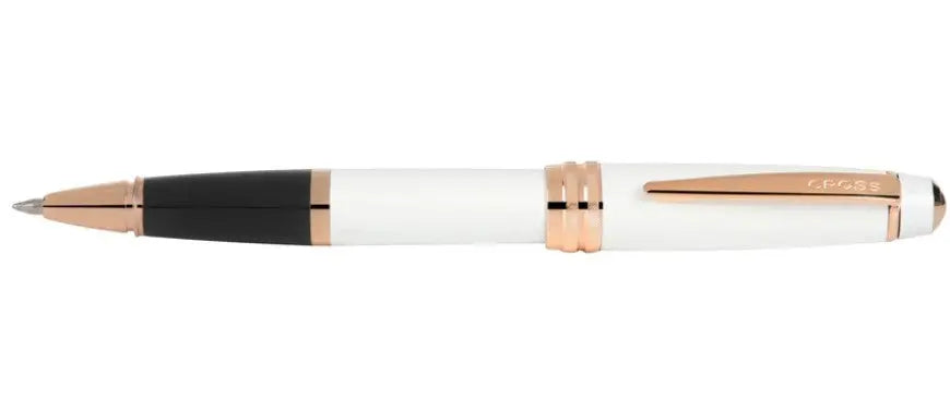 Bailey Pearlescent White Lacquer Rollerball Pen Cross