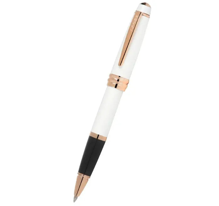 Bailey Pearlescent White Lacquer Rollerball Pen Cross