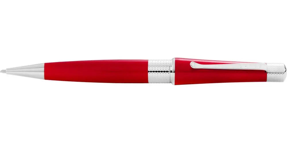 Beverly Translucent Red Lacquer Ballpoint Pen Cross