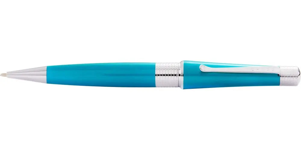 Beverly Translucent Teal Lacquer Ballpoint Pen Cross