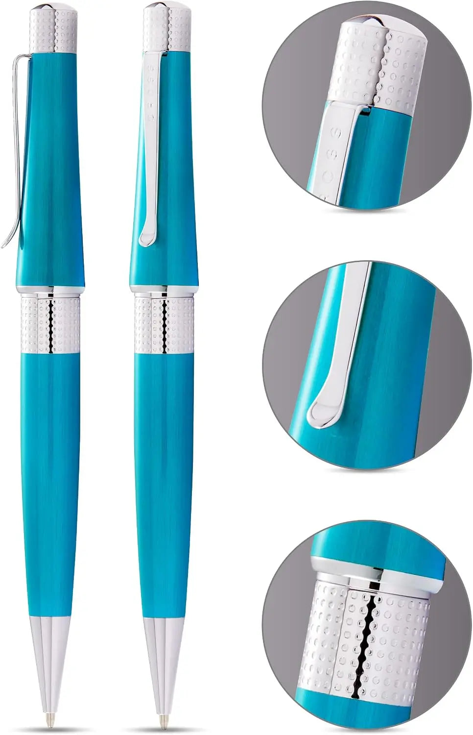 Beverly Translucent Teal Lacquer Ballpoint Pen Cross